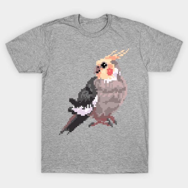 Pixel Cockatiel Test T-Shirt by Shalmons